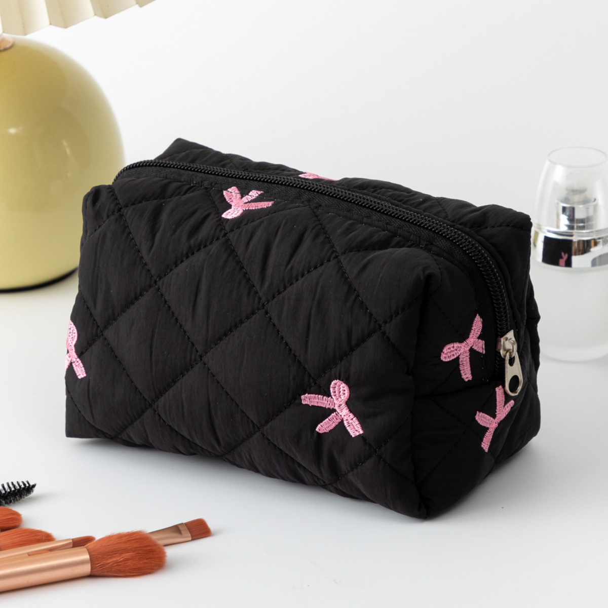 1 Piece Cute Bow Knot Women's Makeup Bag h5 